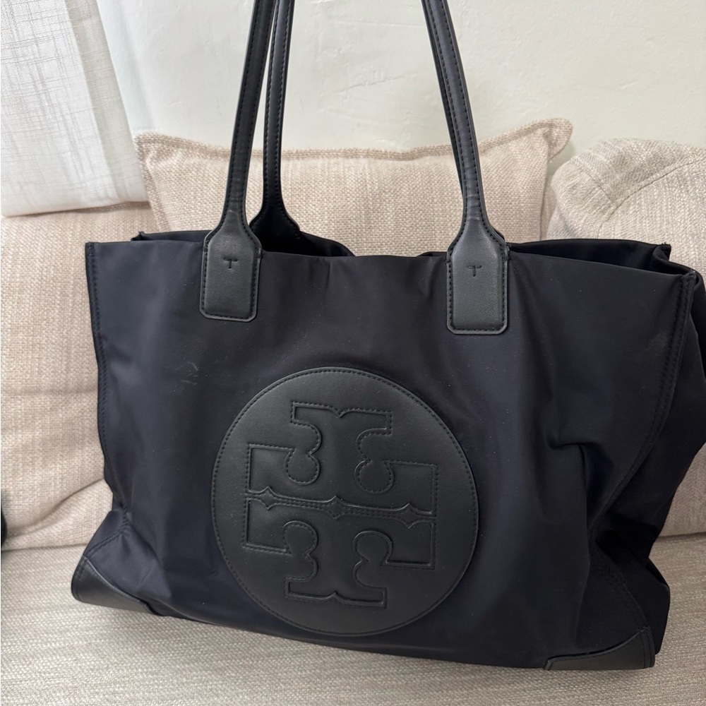Tory Burch Black Tote with Logo